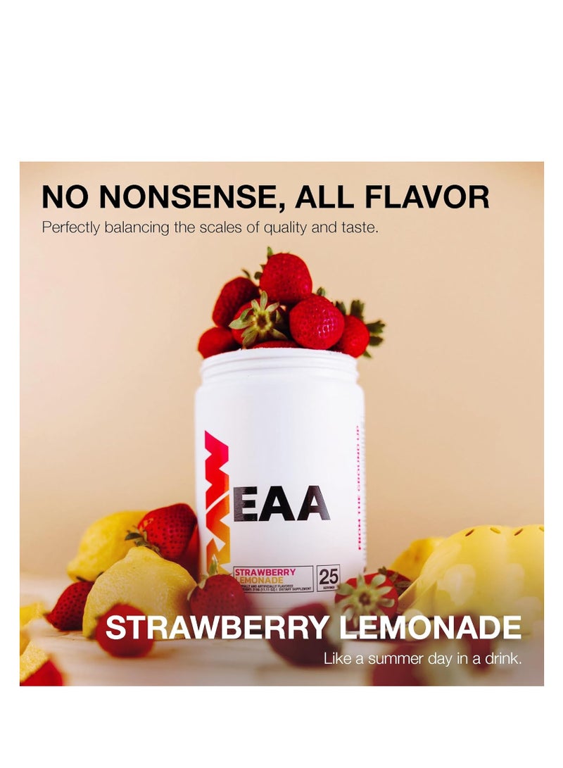 RAW EAA Powder - Ultimate Hydration, Endurance & Muscle Recovery Formula, by Chris Bumstead, Strawberry Lemonade, 25 Servings