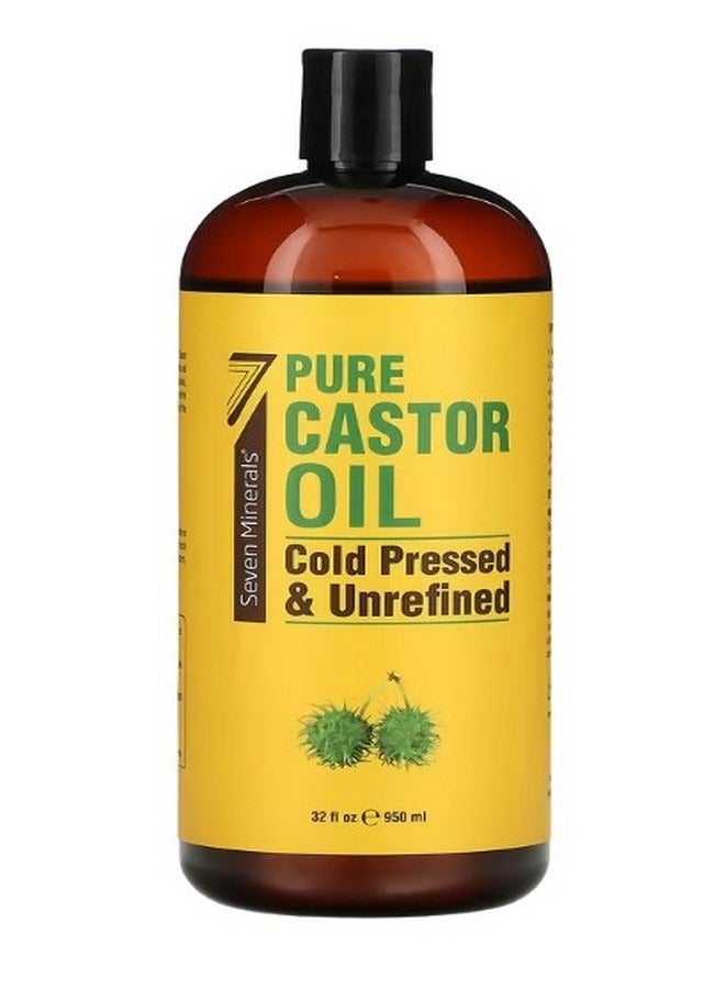 Pure Castor Oil Cold Pressed and Unrefined Unscented 32 fl oz 950 ml