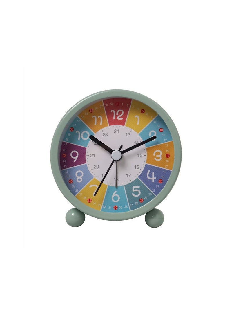 Children's Alarm Clock Metal Digital Silent Clock With Night Light 3 Inch Cartoon Alarm Clock Children's Sleep Trainer Clock