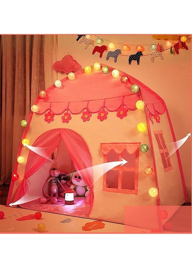 The Greenhouses With Ball Lights Are The Indoor-Outdoor Playroom Tents That Princesses Deserve