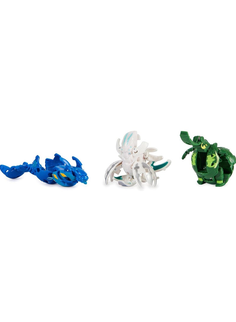 Bakugan Legends Starter Pack 3-Pack, Sairus Ultra with Auxillataur and Cycloid, Collectible Action Figures, Ages 6 and Up