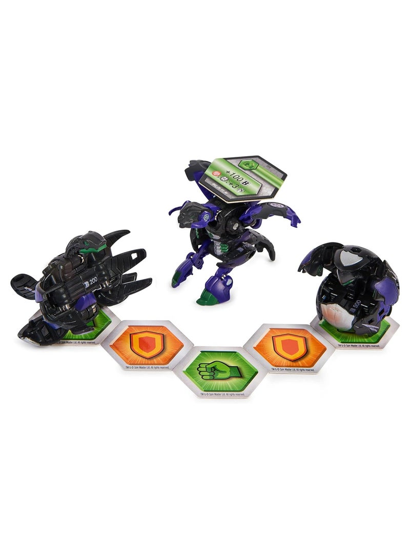 Bakugan Legends Starter Pack 3-Pack, Sairus Ultra with Auxillataur and Cycloid, Collectible Action Figures, Ages 6 and Up