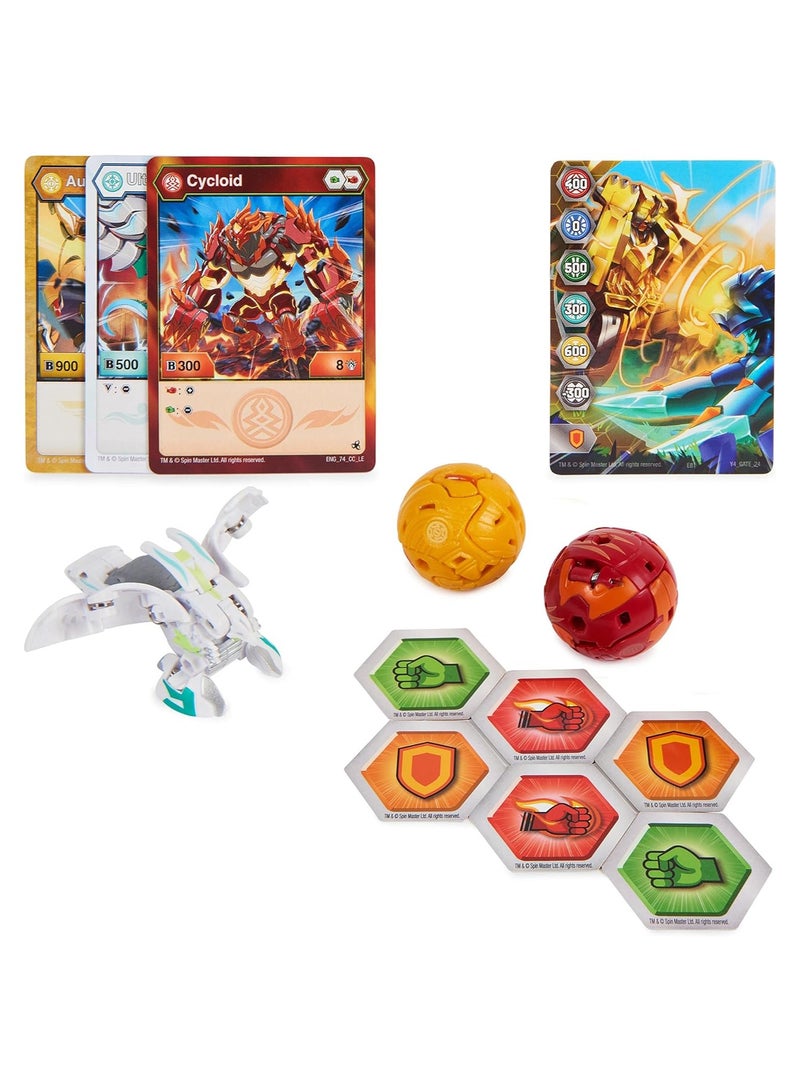 Bakugan Legends Starter Pack 3-Pack, Sairus Ultra with Auxillataur and Cycloid, Collectible Action Figures, Ages 6 and Up