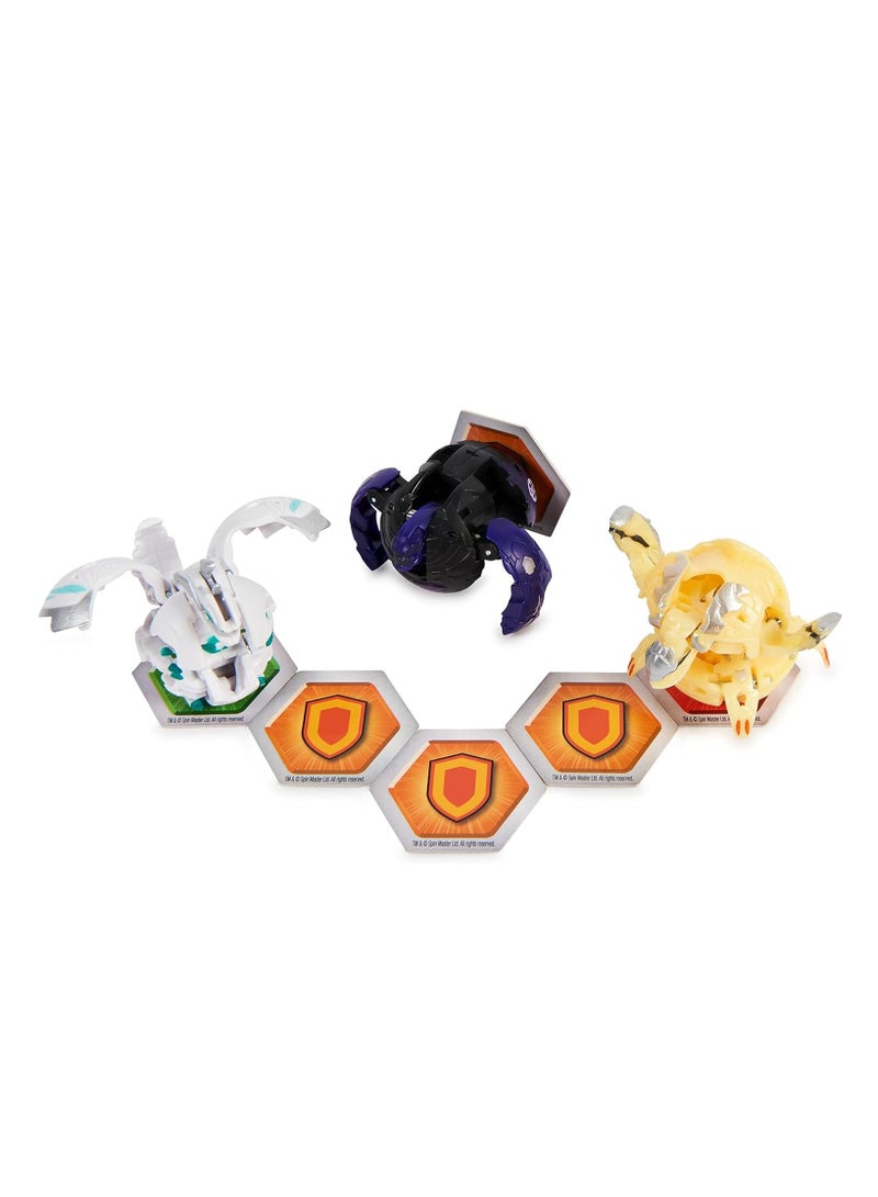 Bakugan Legends Starter Pack 3-Pack, Sairus Ultra with Auxillataur and Cycloid, Collectible Action Figures, Ages 6 and Up