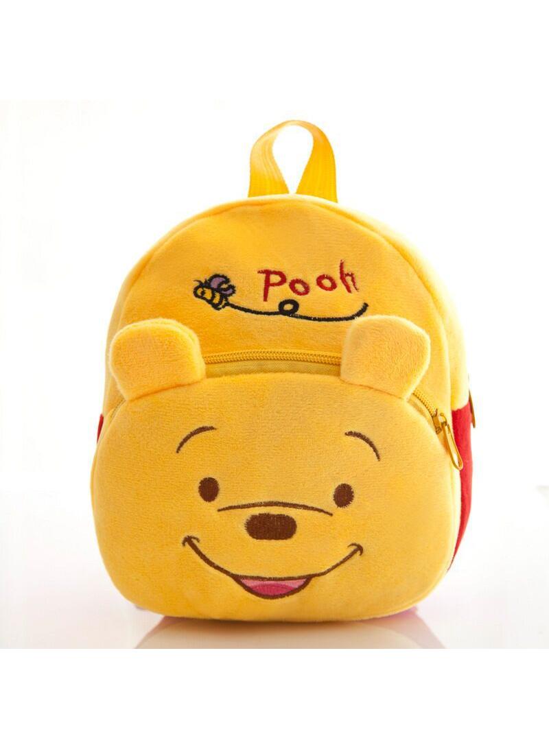Kids Winnie Bear Embroidered Backpack Cartoon Plush Kindergarten Backpack