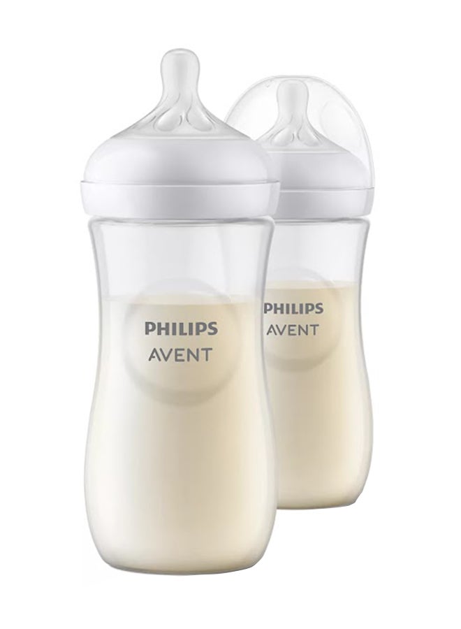 Pack Of 2 Natural Feeding Bottle With Responsive Teat, 330 ML