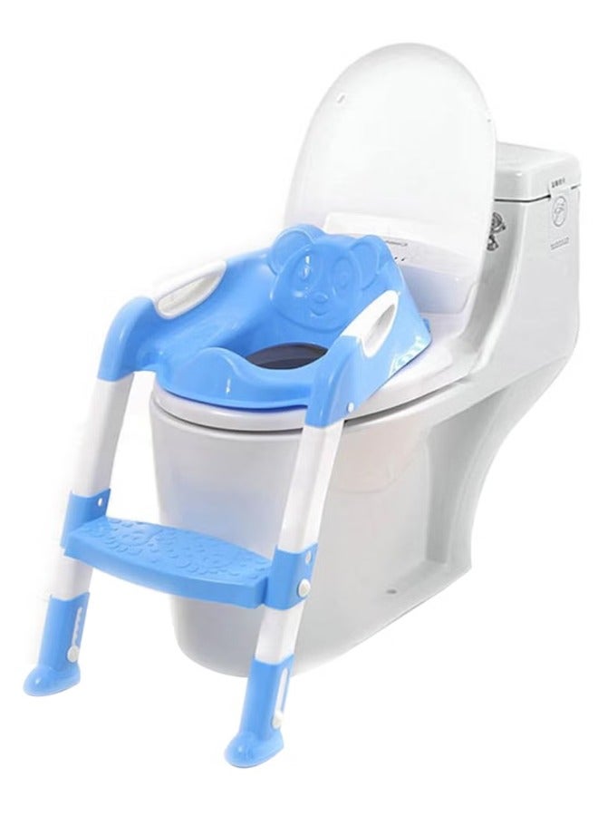 Portable And Convenient Kids Toilet Seat Potty Chair With Adjustable Ladder