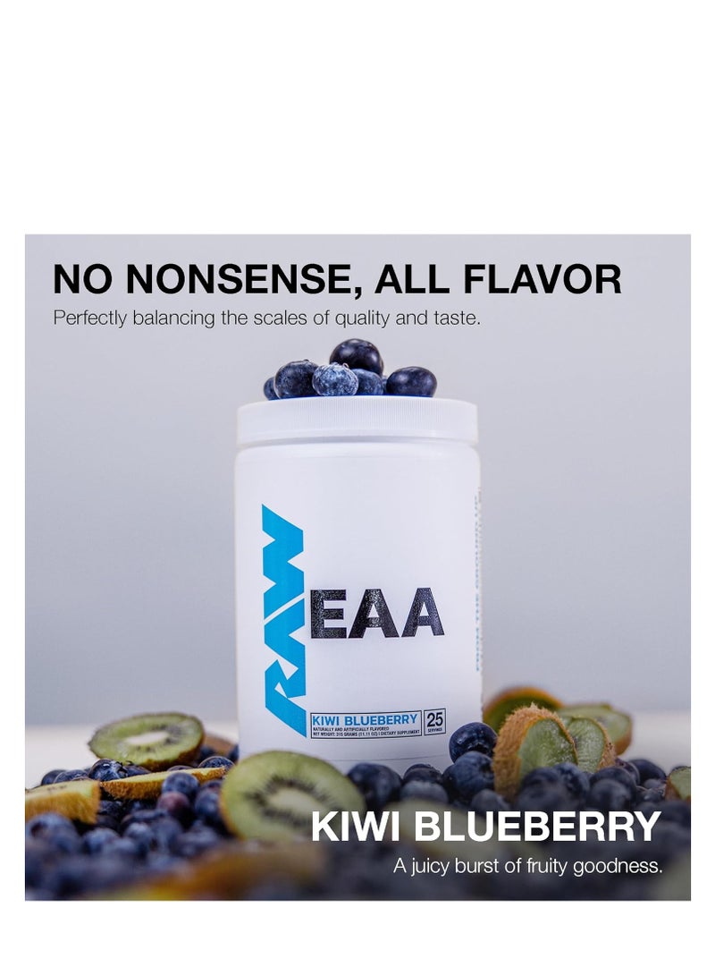 RAW EAA Essential Amino Acid - Kiwi Blueberry,300 Gr, 10.58Oz