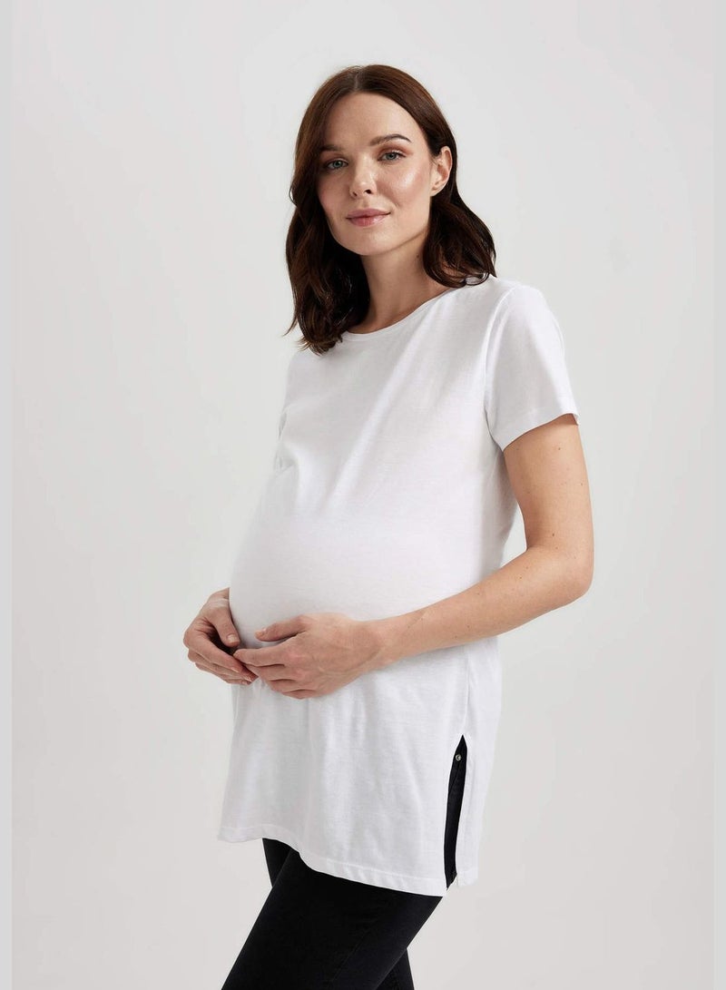 2 Pack Regular Fit Short Sleeve Maternity T-Shirt