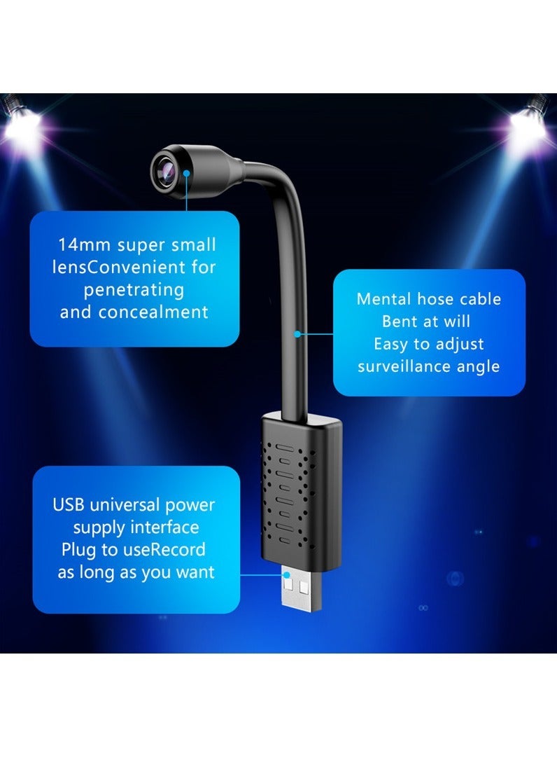 HD Smart Mini Wi-Fi USB Real-time Surveillance IP Camera Support 128G
