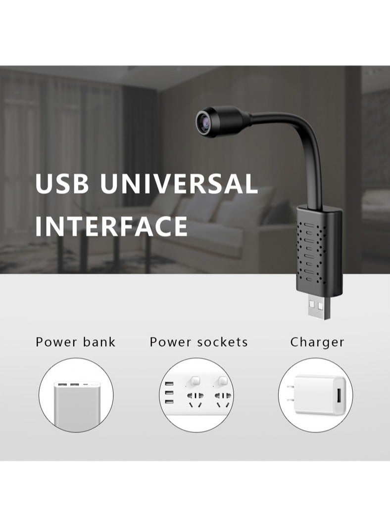 HD Smart Mini Wi-Fi USB Real-time Surveillance IP Camera Support 128G