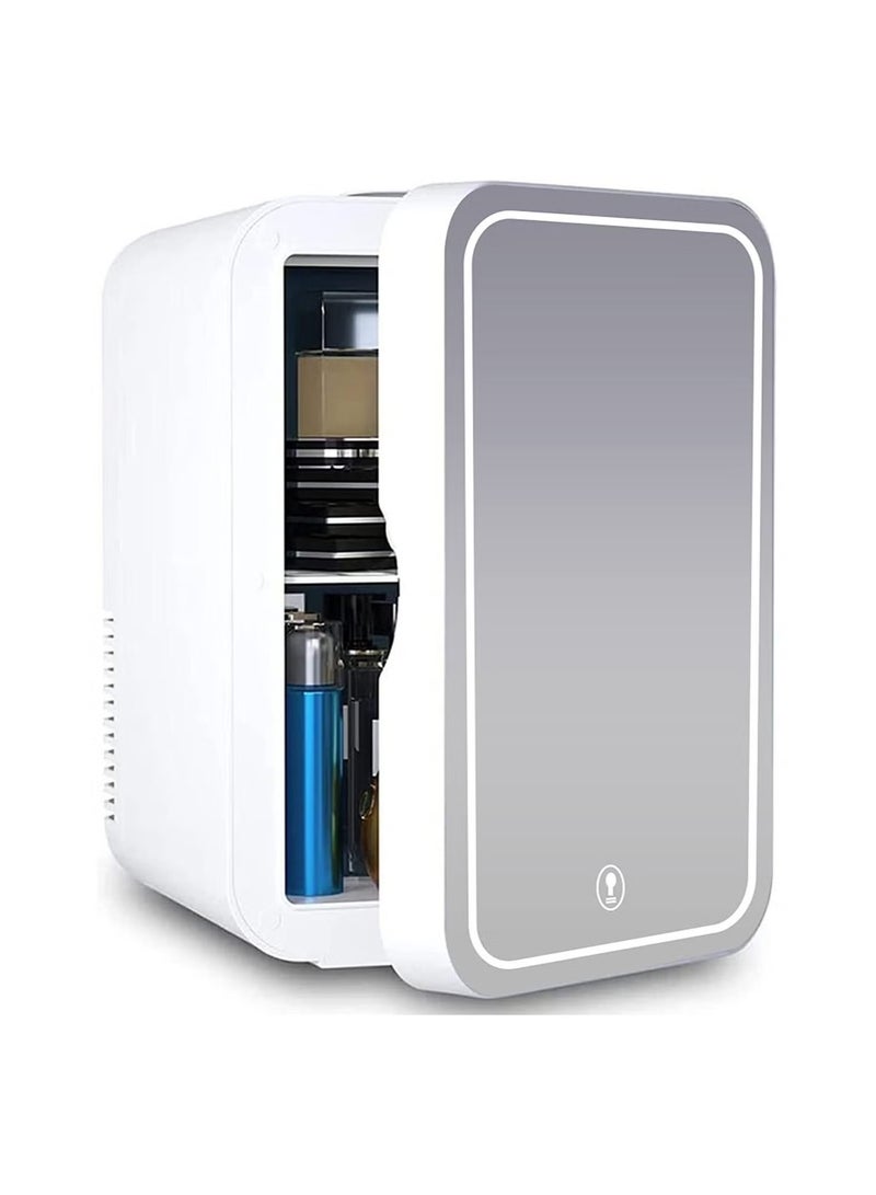 Mini Multi-Functional Skincare Mini Refrigerator With HD Makeup Mirror