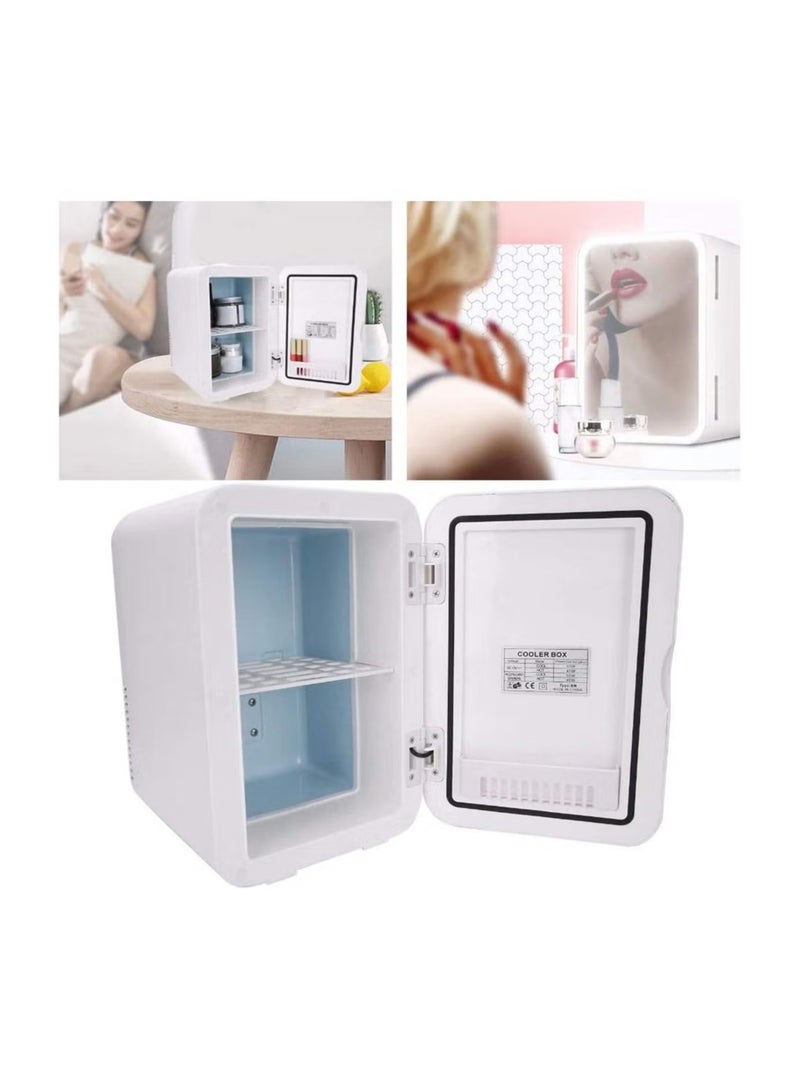 Mini Multi-Functional Skincare Mini Refrigerator With HD Makeup Mirror