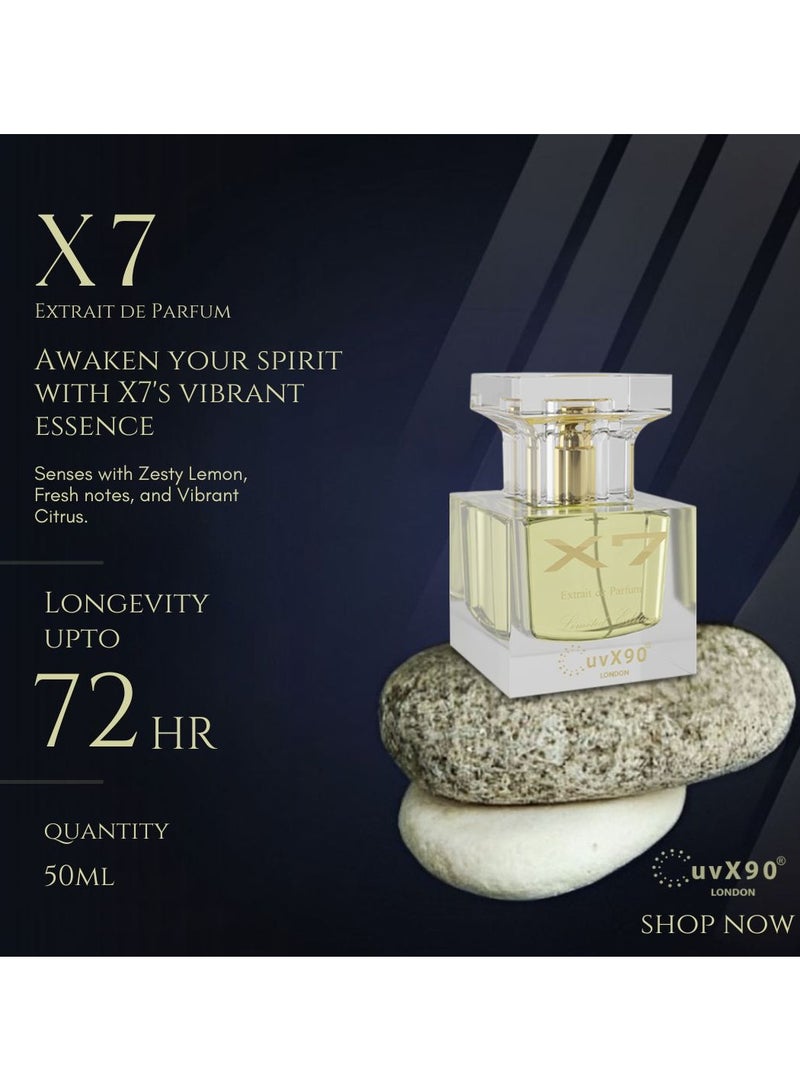 X7 Parfum By uvX90 London Extrait De Parfum 50 ML | Limited Edition