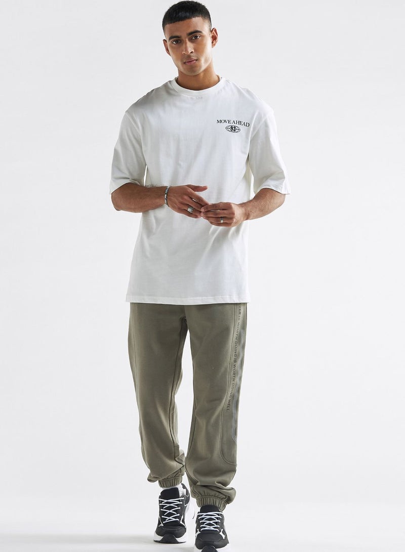 Slogan Cuffed Sweatpants