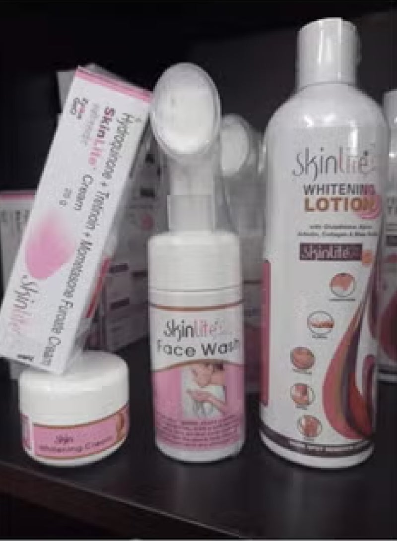 Skinlite whitening cream face wash face cream and lotion set