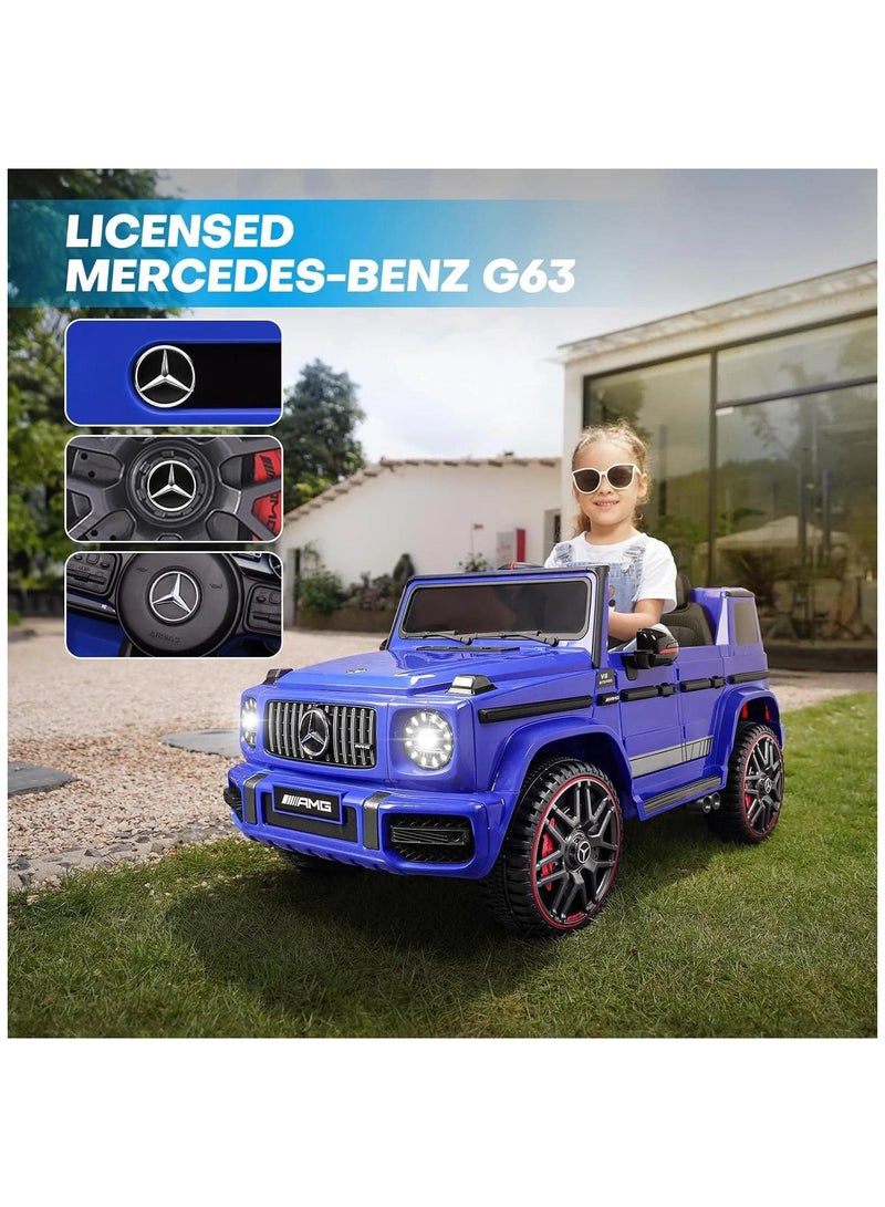 12V Mercedes Benz G63 Kids Ride on Car Jeep - Blue