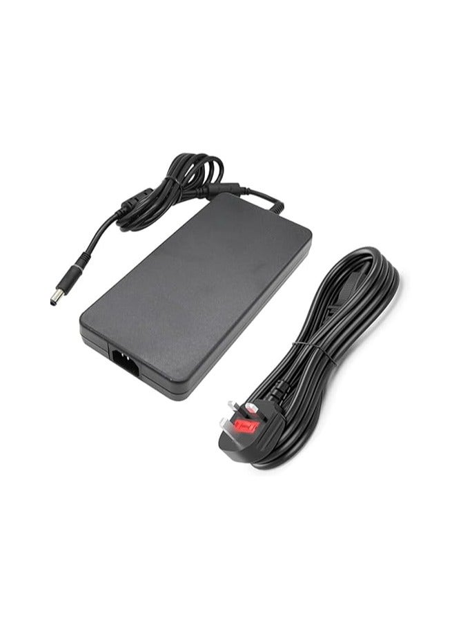 240W Charger laptop adapter for dell 19.5V 12.3A 7.4x5.0mm for Precision M6800 M6500 M6600 for Alienware M17x M17x R2 M17x R3 M18x with UK Plug Cable