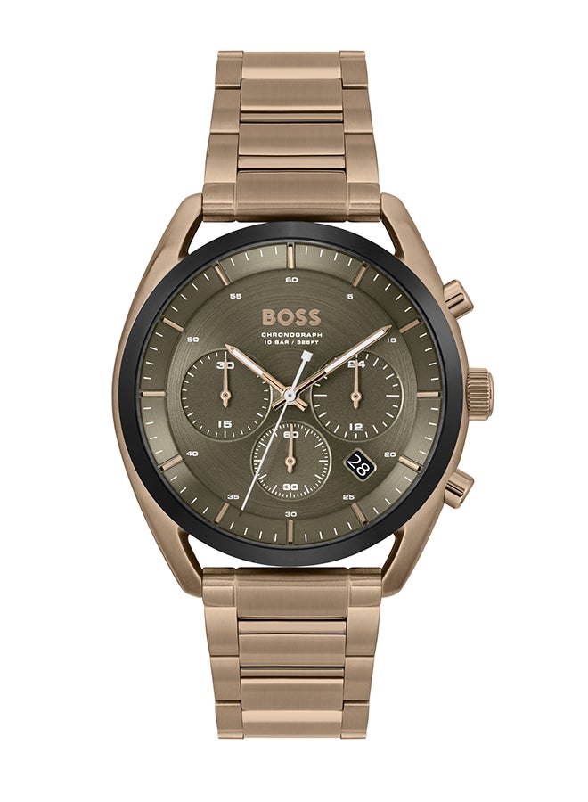 Men's Chronograph Round Shape Stainless Steel Wrist Watch 1514094 - 44 Mm