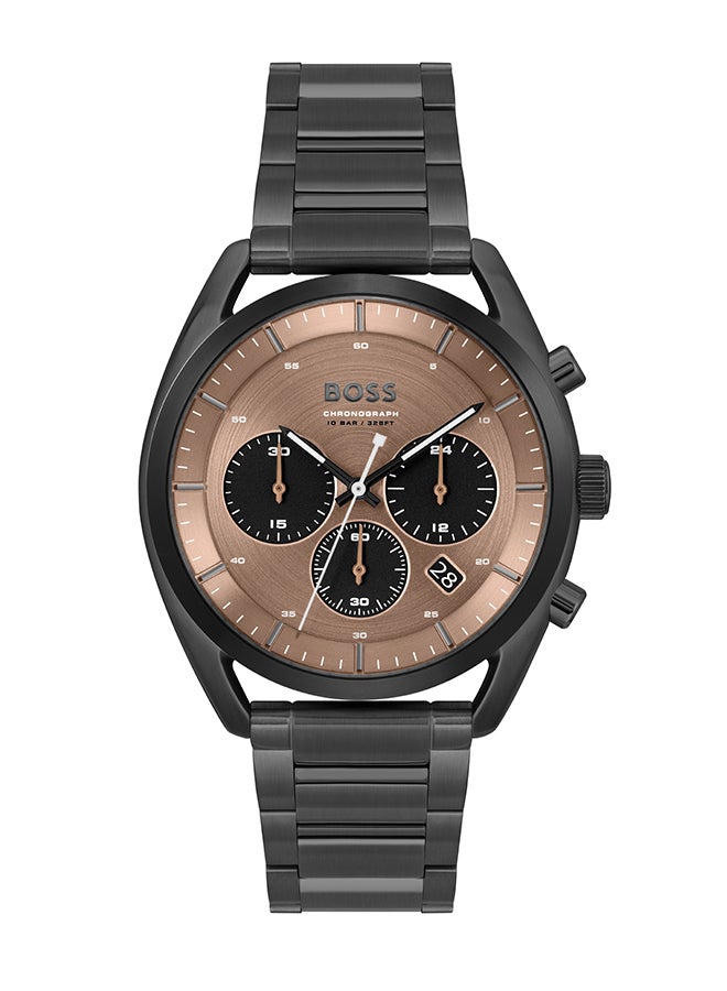 Men's Chronograph Round Shape Stainless Steel Wrist Watch 1514095 - 44 Mm