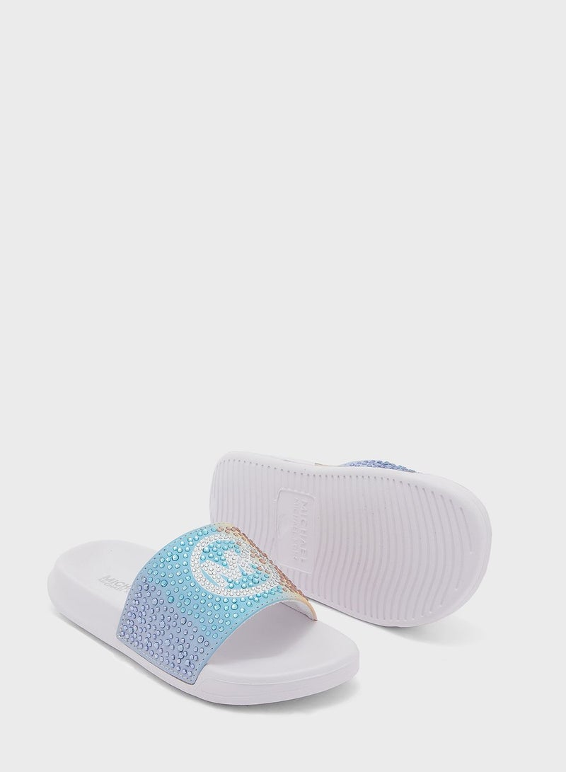 Youth Jett Charm Ombre Slides