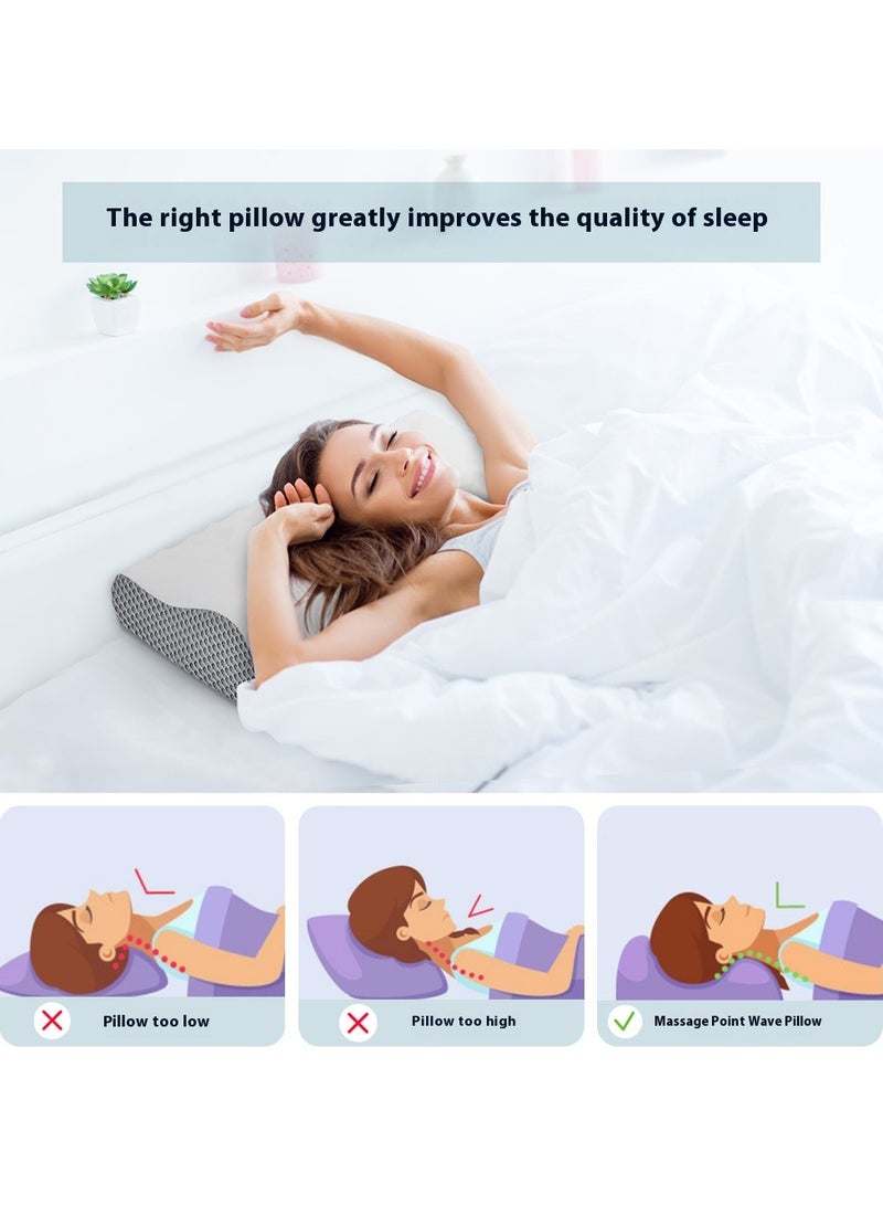 Specialty Medical Cervical Sleeping Orthopedic Memory Foam Ergonomic Contour Pillow For Neck And Shoulder Support Pain Relief