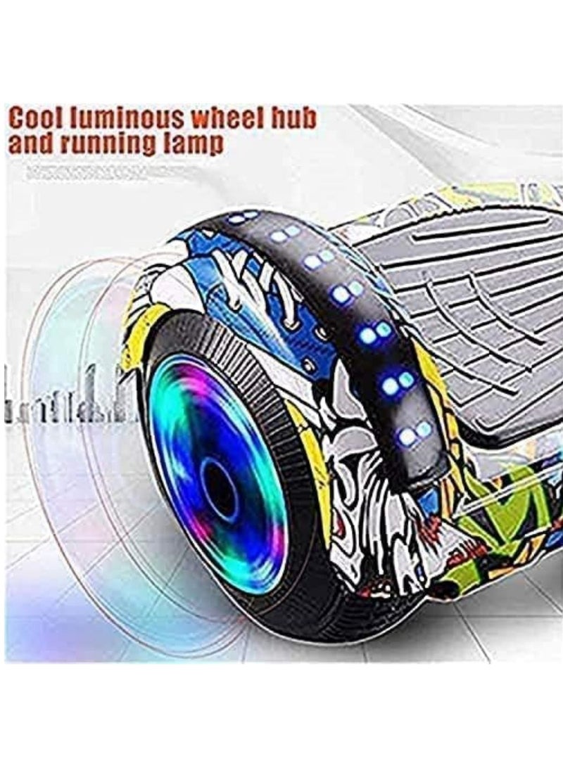 6.5 inch self-balancing hoverboard two-wheel self-balancing scooter with LED light hoverboard for kids and adults