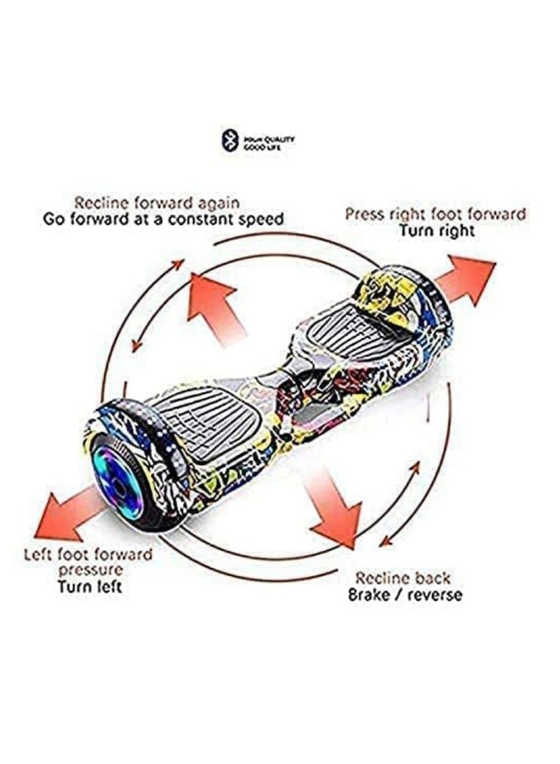 6.5 inch self-balancing hoverboard two-wheel self-balancing scooter with LED light hoverboard for kids and adults