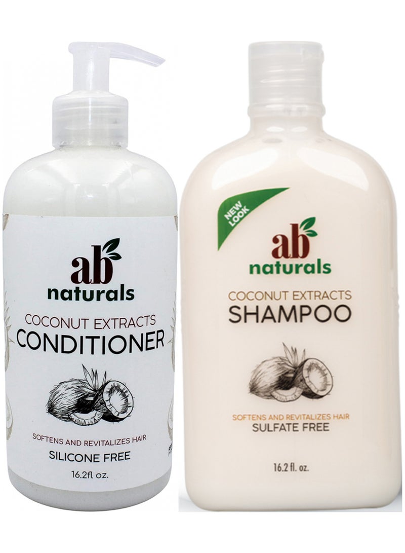 Coconut Extracts Shampoo And Conditioner Set