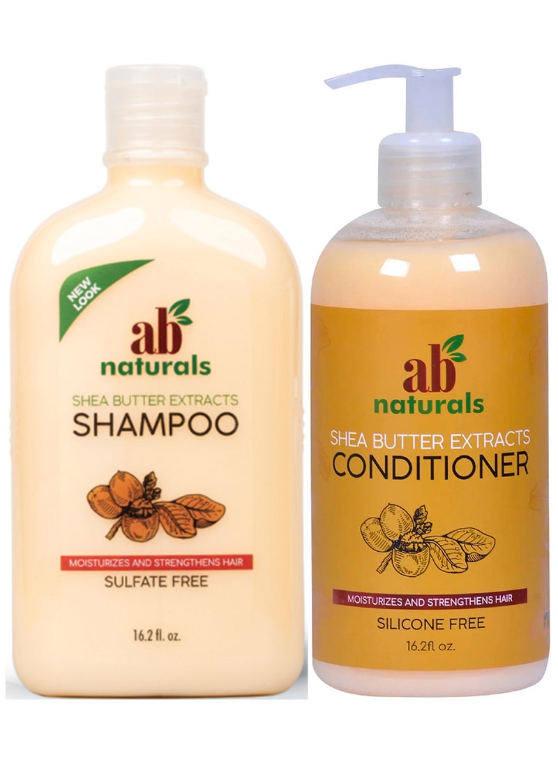 Shea Butter Extracts Shampoo And Conditioner Set