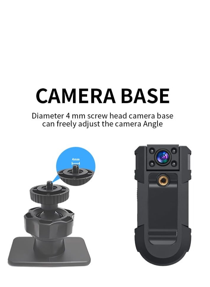 Body Worn Mini Camera 1080P Video Recording Camera With Back Clip Night Vision Camcorder Sport Outdoor DV Body.