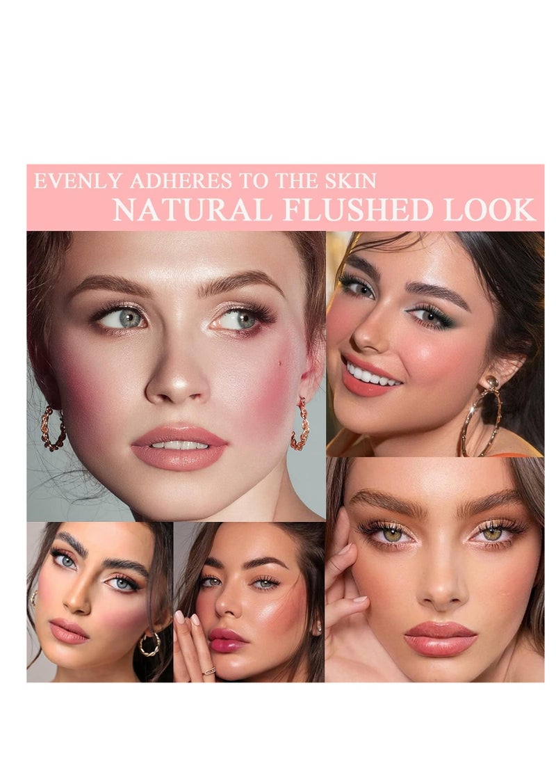 Liquid Blush Makeup, Creamy Velvet Blush, Natural Glow Blush Long-Wearing, Lipstick Blush, Velvet Mist Effect, Lightweight, Waterproof All-Day Blush, Multiple-Use Cosmetics
