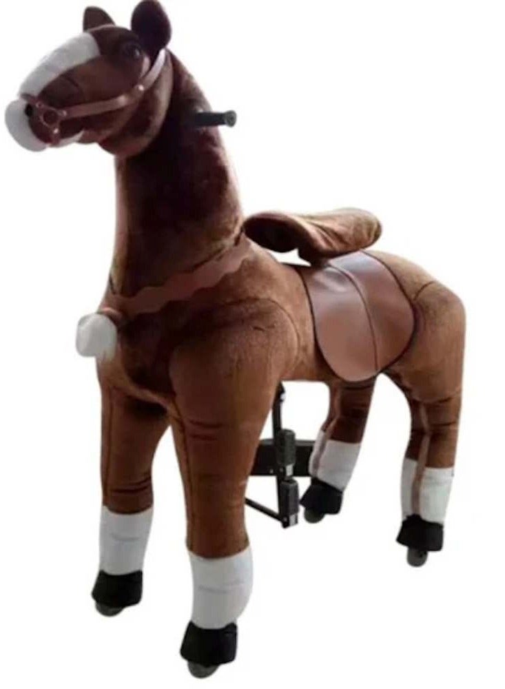 Horse Ride on Toy for Toddlers Rocking Plush Walking Pony Mechanical Riding Small Size for Age 3 to 8 years