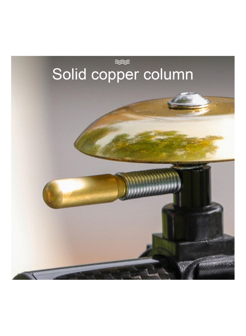 Bicycle Bell Copper, Classic Bicycle Bell for with Loud Sound Bells, Classic Brass Bell Bicycle Bell for Ring Bell for Road Mountain Handlebars