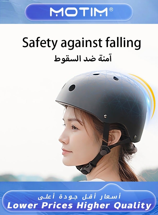 Kids Aldult Outdoor Sports Protective Helmet for 40-60KG Boys Girls Adjustable Helmetfor Roller Scooter Skateboard Bicycle