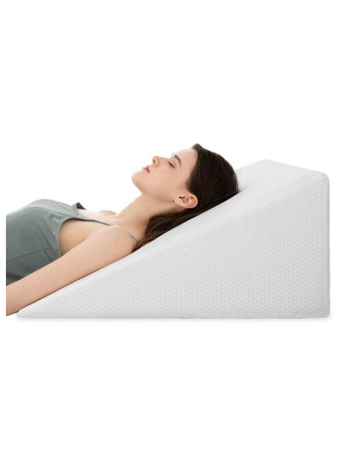 Deep Sleep Orthopedic Bed Wedge Pillow With HD Foam Top Elevation For Sleeping, Acid Reflux, Heartburn, Anti Snoring And Gerd Pillow - Ideal For Neck Pain, Back Support (W 74 X L 75 Cm, Standard: 8