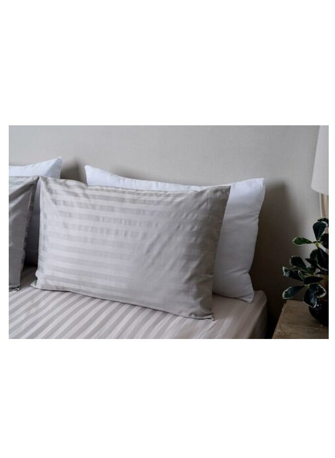 PAN Home Home Furnishings Tiffany 2-Piece Pillow Case Set 50X75 cm- Silver