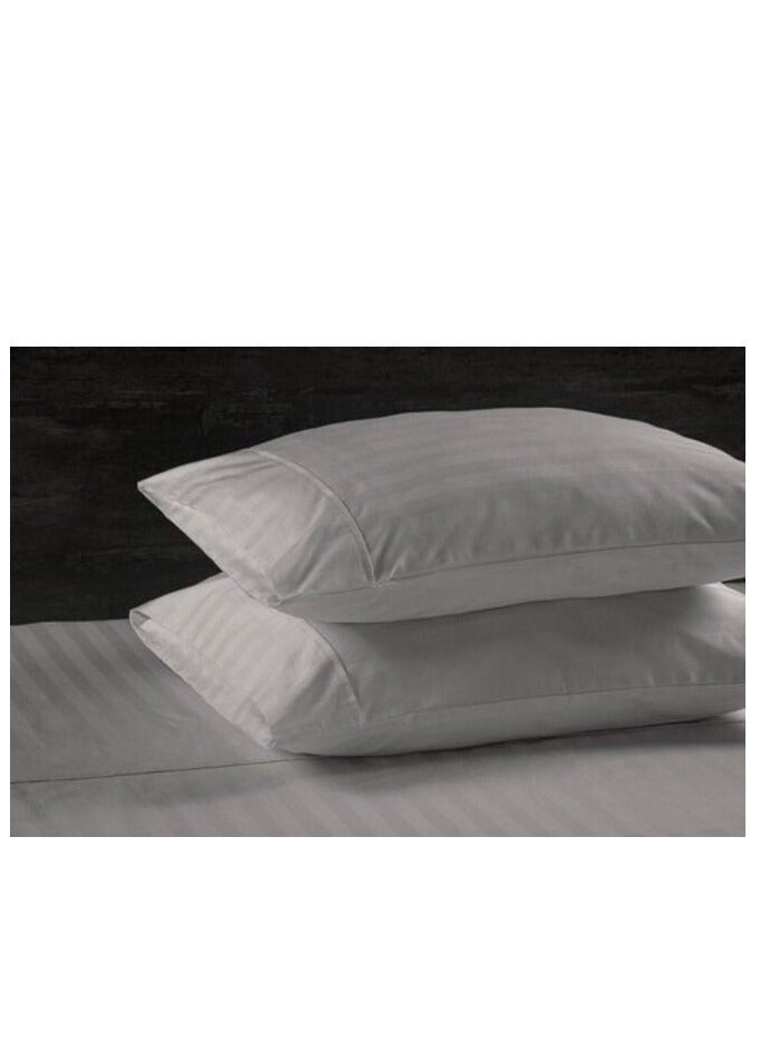 PAN Home Home Furnishings Tiffany 2-Piece Pillow Case Set 50X75 cm- Silver