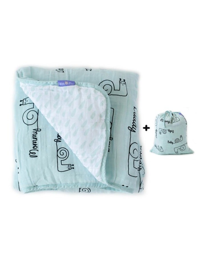 Milk&Moo Baby Muslin Swaddle Blanket, Oeko Tex Certified 100%Cotton, 4-Layer Muslin Blanket, Soft, Breathable, Lightweight, Gender Neutral, Baby Blanket for Toddler Girls and Boys