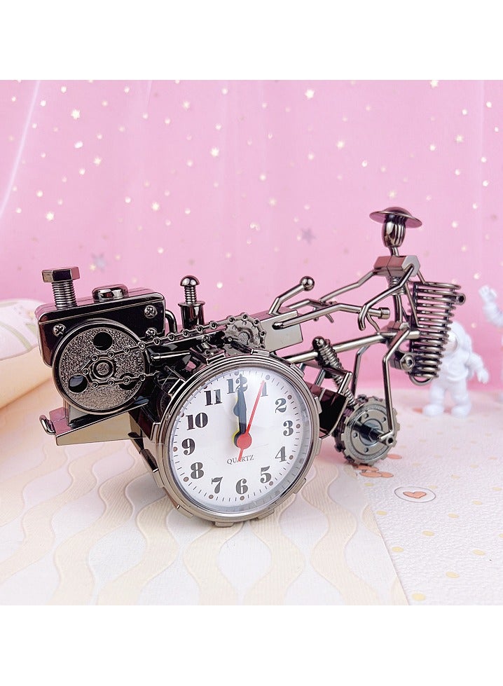Creative Retro Home Decor Motorcycle Appearance Alarm Clock