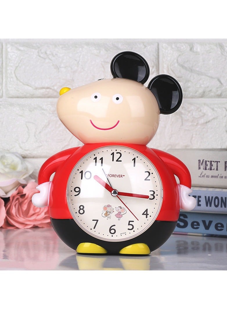 Students Use Bedside Mute Multifunctional Mickey Mouse Style Cartoon Talkative Music Creative Children Alarm Clock