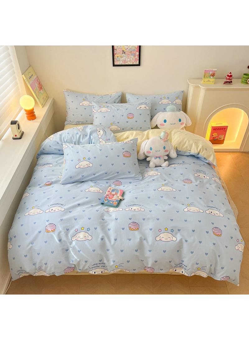 4-Piece Cinnamoroll Cotton Comfortable Set Bed Sheet Set Children'S Day Gift Birthday Gift 200X230cm