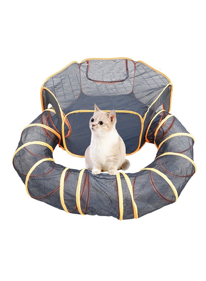 Cat Tunnel Pet Supplies Portable Foldable Pet Product Set Breathable Dog Cage Pet Channel Indoor and Outdoor Use Suitable for Cats and Dogs Scratch-resistant and Affinity Material Easy to Clean