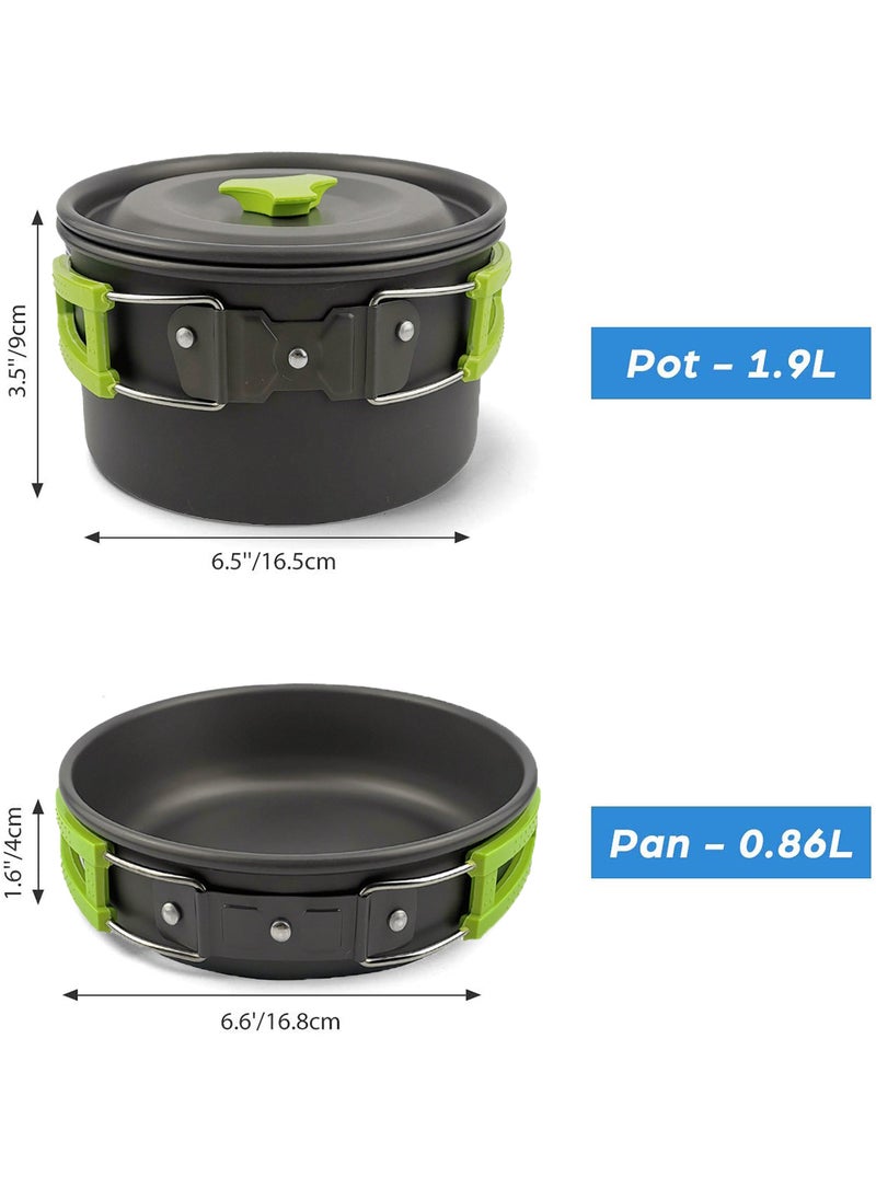 Outdoor Products Camping Cookware, Teapot, Tableware Combination Outdoor Pot Set