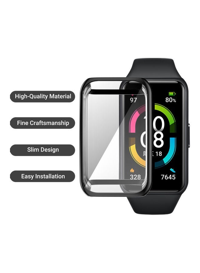 Smartwatch Protective Case Replacement For Honor Band 6 Black