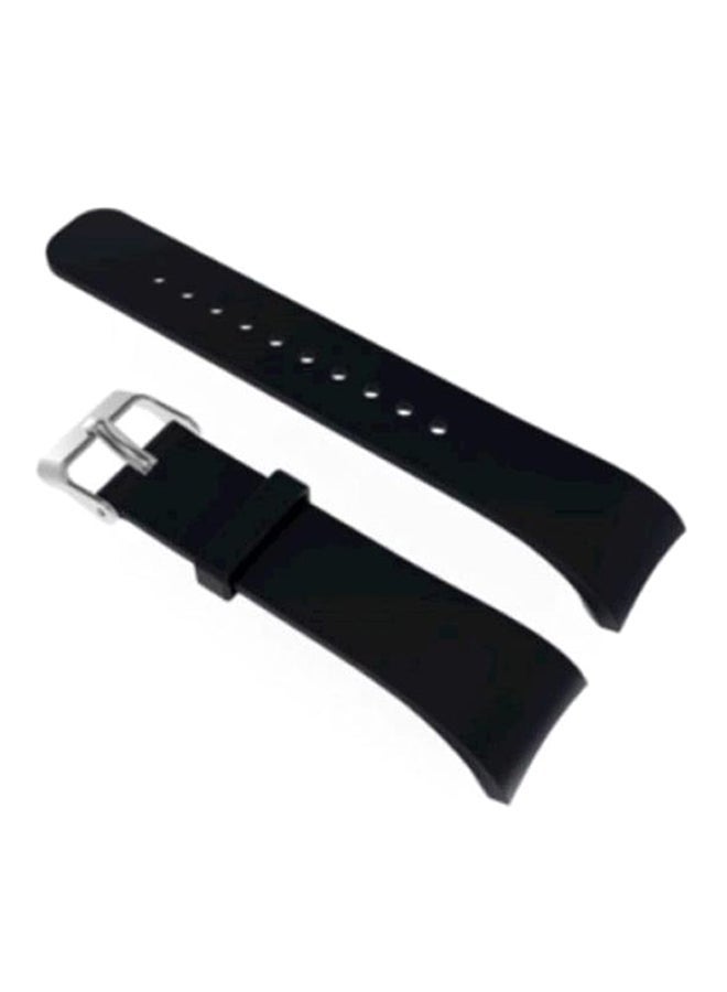 Samsung Gear Fit 2 Pro Sm R365 Premium Silicone Smart Watch Band Wrist Strap Black