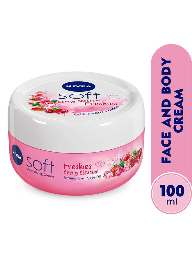 Soft Freshies Moisturizing Cream, Berry Blossom Jar 100ml