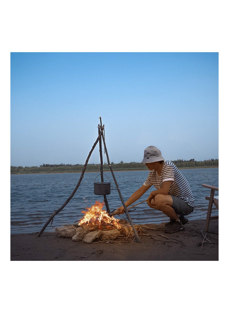 Camping Tripod Board - Turn Branches Into Campfire Tripod, Stainless Steel Campfire Support Plate With Adjustable Chain For Hanging Cookware - Perfect Accessories For Outdoor Cooking