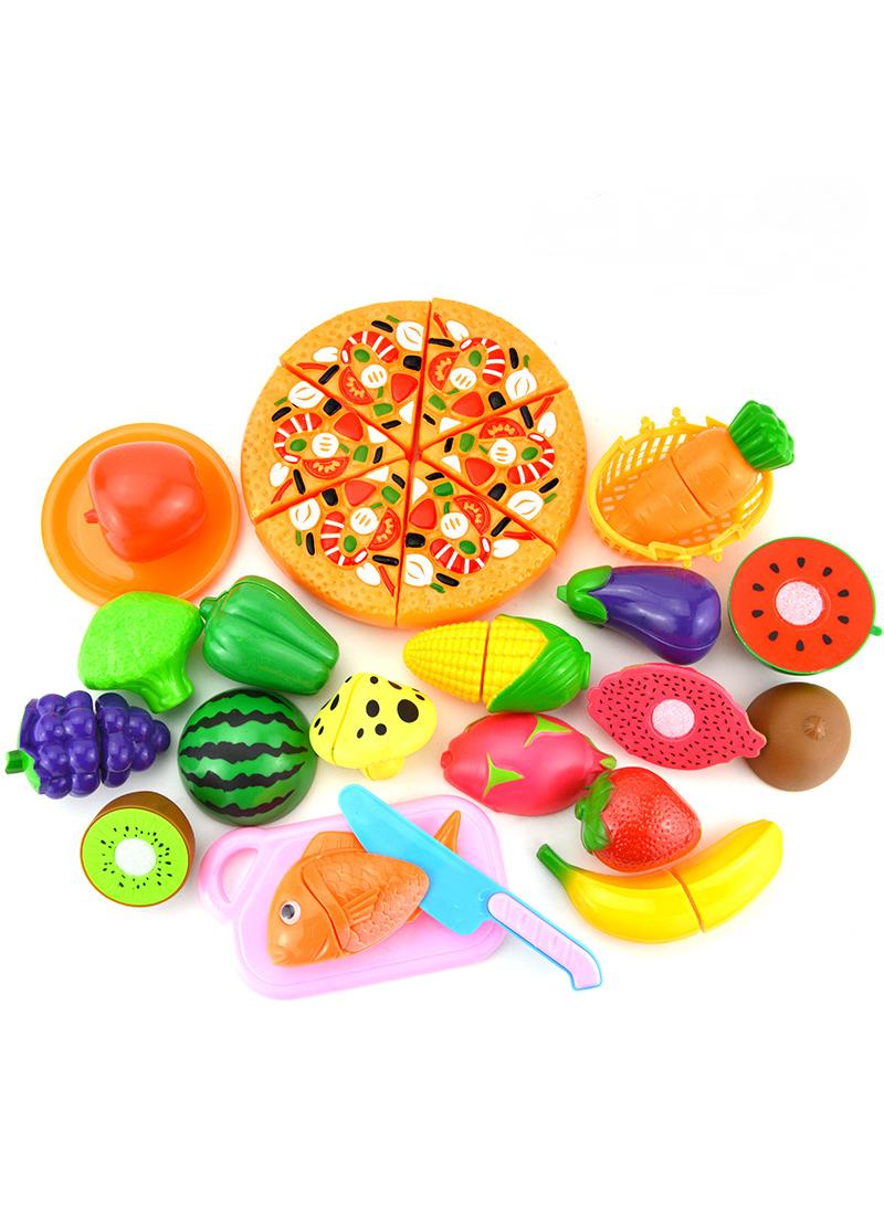 24 Pcs Creative Kitchen Pretend Play Toy Set With Non-toxic Material for Kids