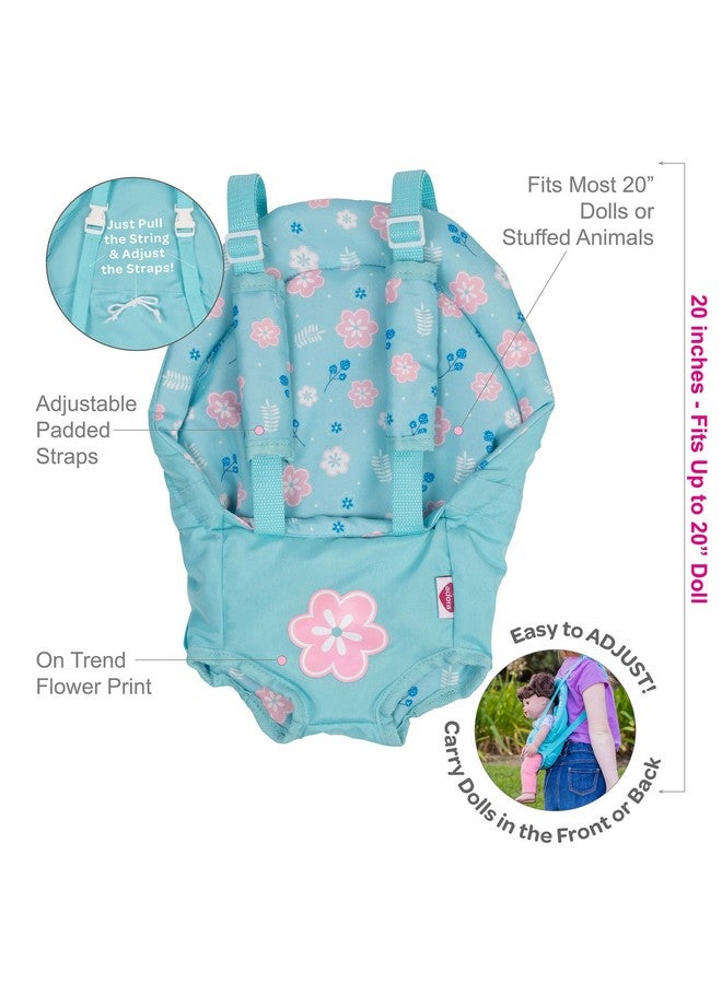 Baby Doll Carrier Flower Power Baby Snuggle Carrier Perfect Doll Accessory That Fits Dolls Up To 20 Inches